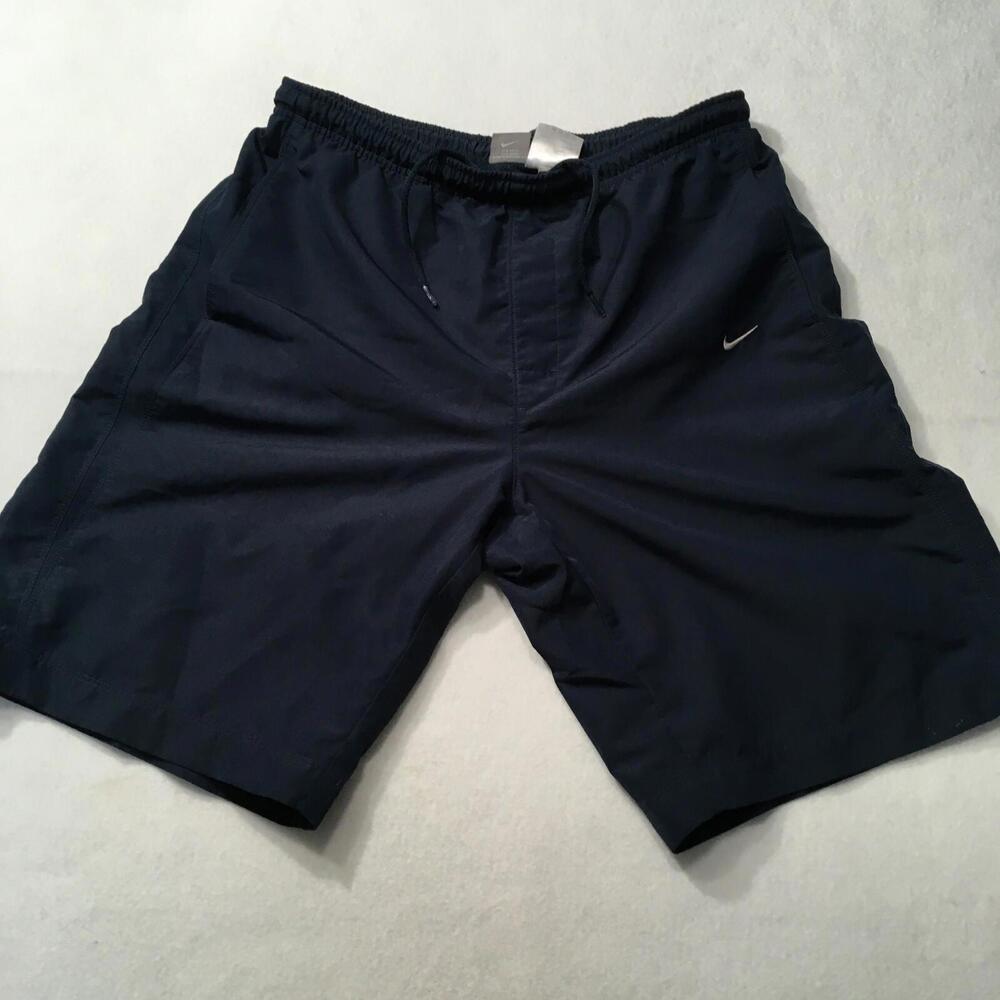 Nike Volley Swim Shorts  Mens LARGE Mesh Lining and pockets Navy BOARD